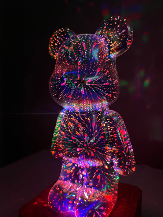 LED Firework Bear 3D - Night Light